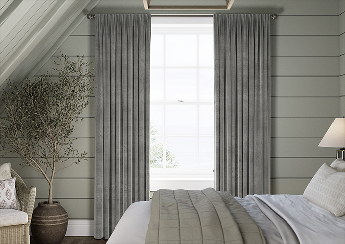Premier Velvet (Thermal Blackout), Steel Grey - Made to Measure Curtains - Image 3